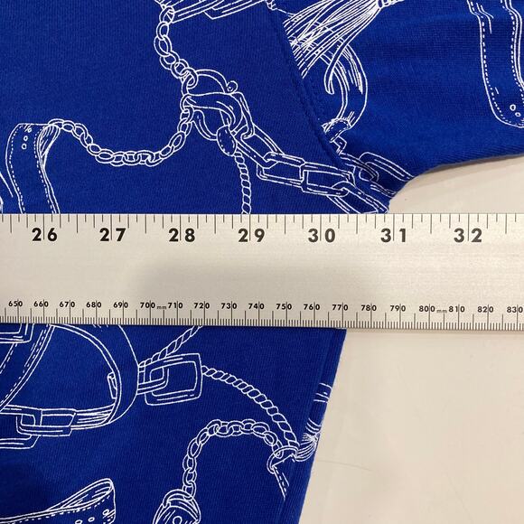 NWOT LAUREN RALPH LAUREN Hoodie Sweatshirt 2X Royal-Blue Equestrian-Horse LongSl - Picture 8 of 10
